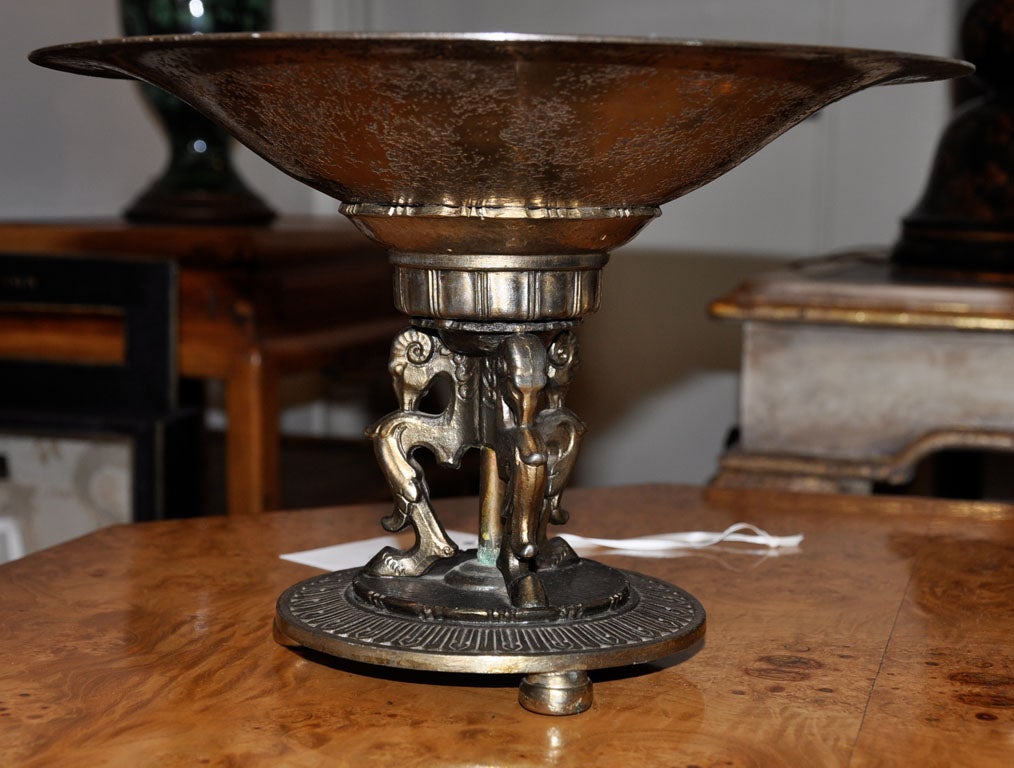 Bronze Compote by Oscar Bach In Good Condition In Los Angeles, CA