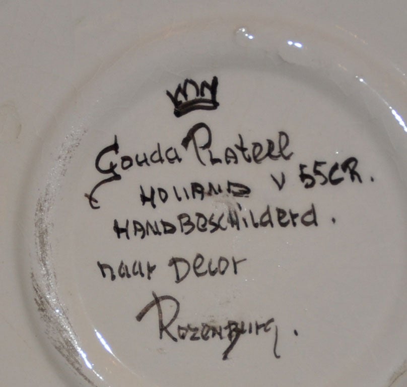 Mid-20th Century 1930s Signed Gouda Vase
