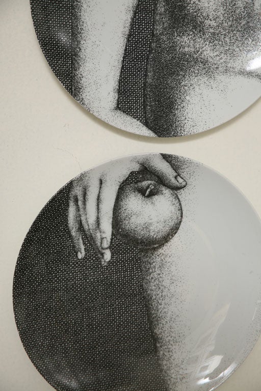 Adam & Eve Plates by Piero Fornasetti 2