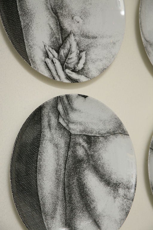 Adam & Eve Plates by Piero Fornasetti 3