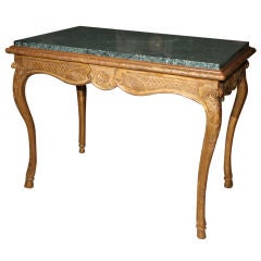 Fine Rococo Carved Giltwood Side Table