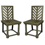 Outdoor Side Chairs by Emilio Terry