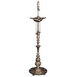 Silvered metal table lamp by E.F. CALDWELL