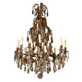 Antique Chandelier. French Cage style chandelier
