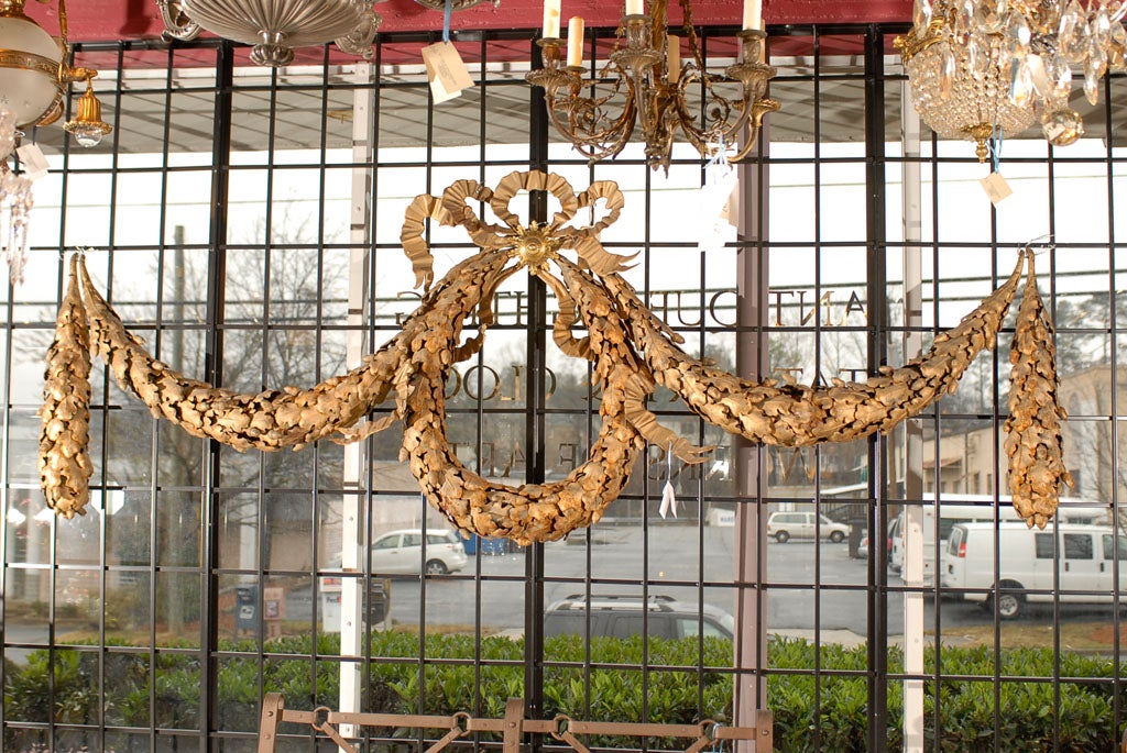 Iron wreath and garland For Sale at 1stDibs iron garland