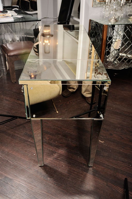 Mirrored FlipTop Vanity Desk For Sale at 1stDibs small flip top