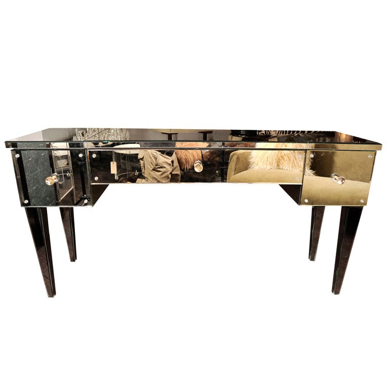 Modern FlipTop Mirrored Vanity Desk For Sale at 1stDibs flip top