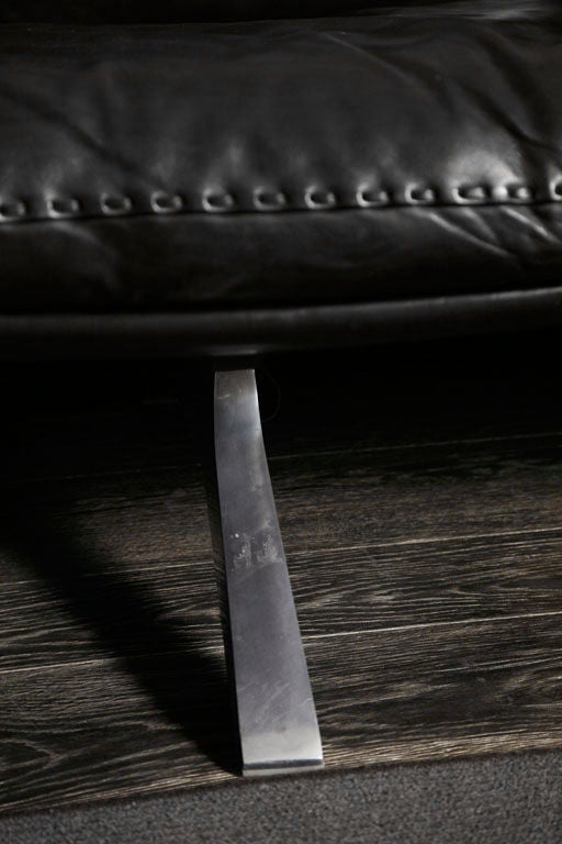 A Swiss Leather Sofa by De Sede, Circa 1970