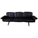 A Swiss Leather Sofa by De Sede, Circa 1970