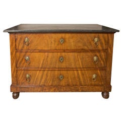 Louis Philippe Commode with Marble Top, Circa 1840