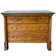 A Louis Philippe Commode with  Marble Top, Circa 1840