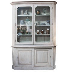 An English Painted Bookcase or Display Cabinet, Circa 1880