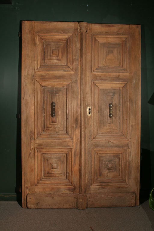 Pair of Antique French Oak Doors