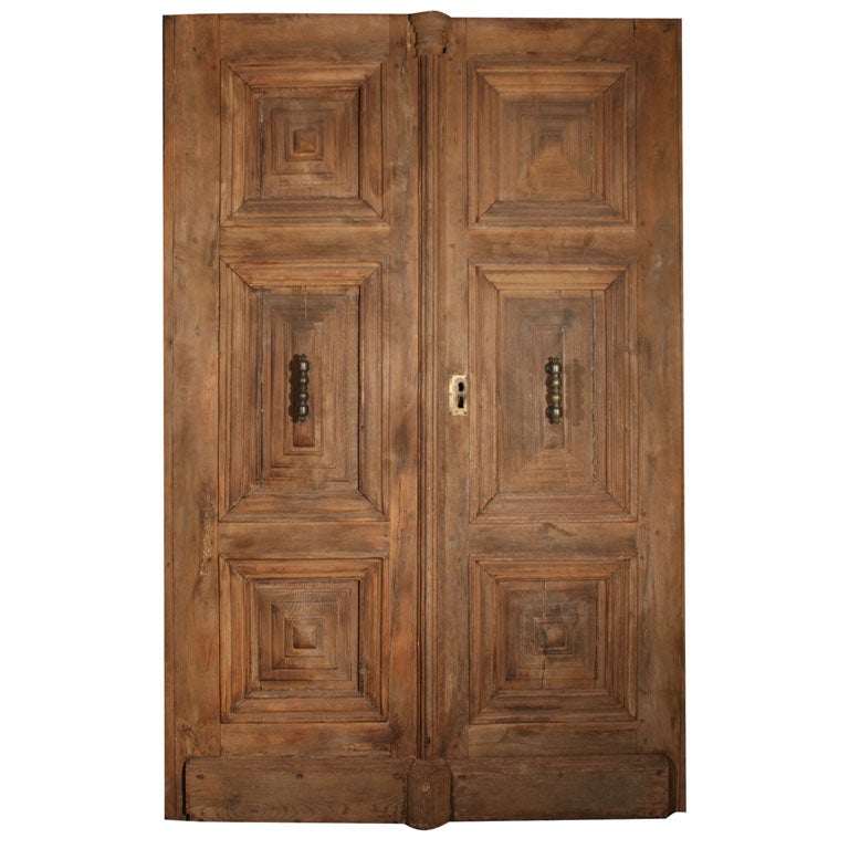 Pair of Antique French Oak Doors