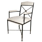 Neoclassical Wrought Iron Chair