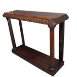 Wm IV Console of Rosewood with Relief of Laurel Leaves
