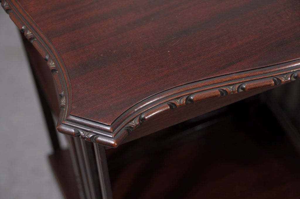 20th Century Edwardian-Era Revolving Book Stand of Mahogany (on Casters)