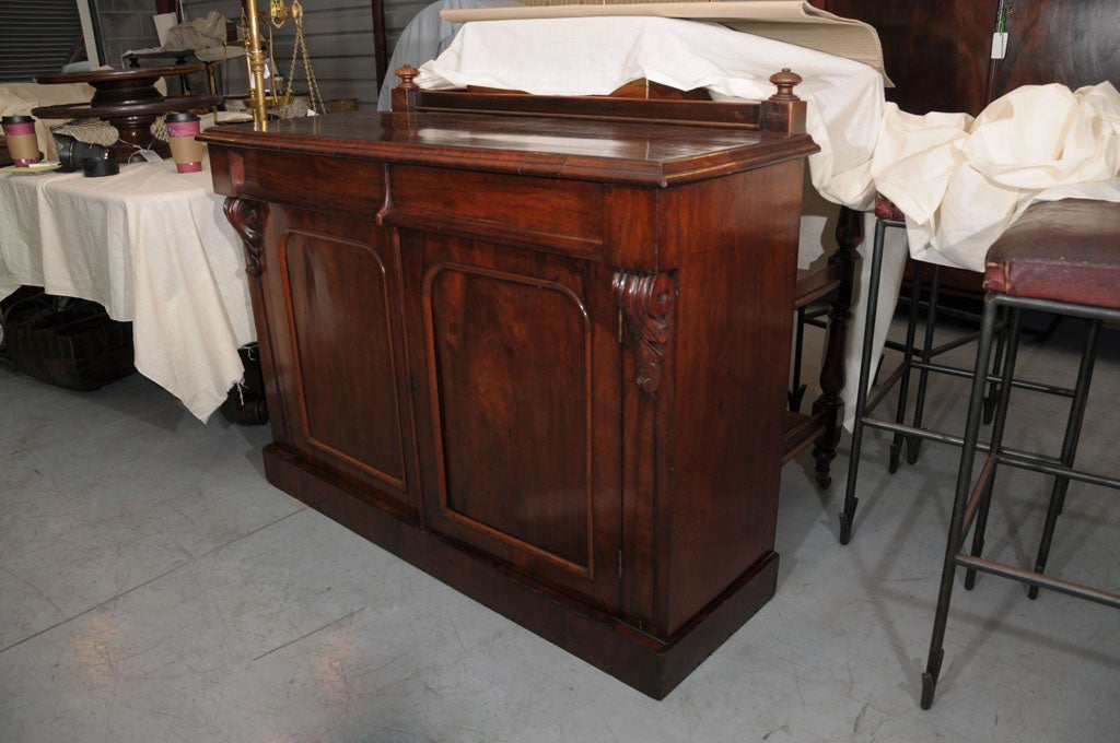 Chiffonier Server of Mahogany with Acanthus Leaf Accents