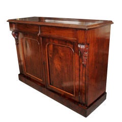 Chiffonier Server of Mahogany with Acanthus Leaf Accents