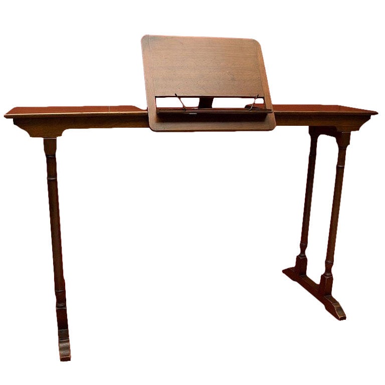 English Music and Book Stand of Mahogany at 1stdibs