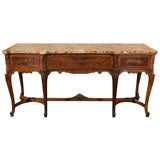 Antique Louis XVI Style Marble Top Sideboard