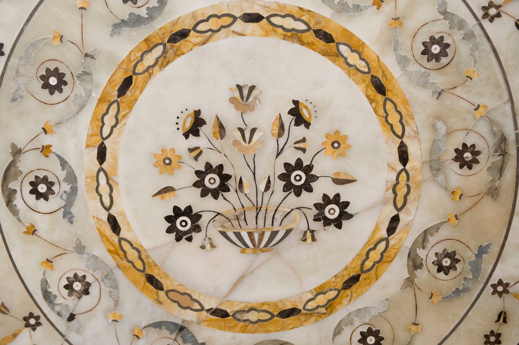 Marble Stone Inlay Art Work Table Top