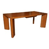Monumental Modernist Oak Table Desk
