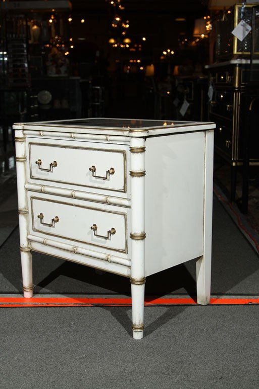 Maison Jansen Bamboo Form Dimiutive Commode