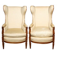 Pair of Jansen Wing Chairs