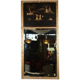 Japanned Paint Decorated Mirror