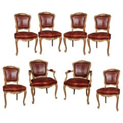 Set of 8 Maison Jansen Dining Chairs