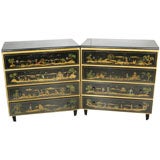 Pair of Chinoiserie Dressers