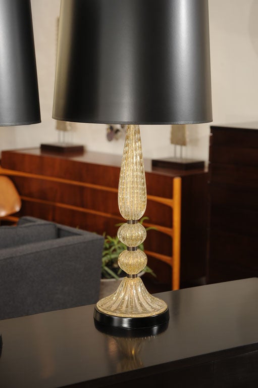 Mid-20th Century Barovier & Toso Lamps For Sale