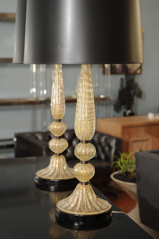 Glass Barovier & Toso Lamps For Sale
