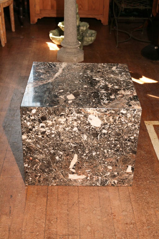 marble cube end table