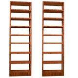 A Pair of Rattan Bookcases