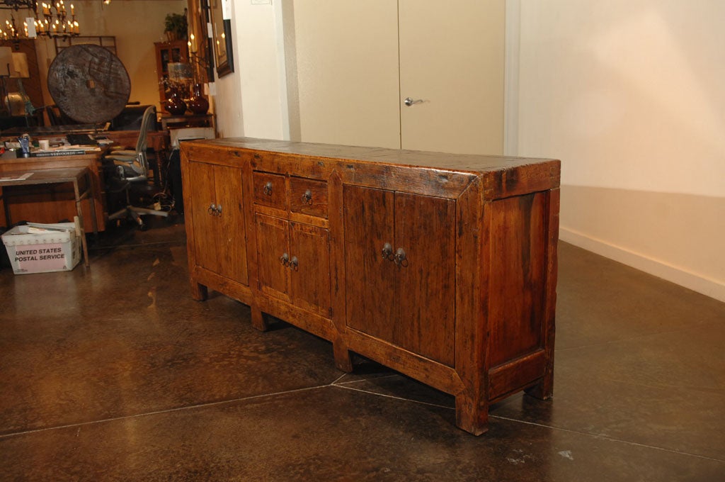 Chinese Antique Elm Server