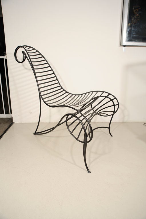 Andre Dubreuil Iron Spine Chair For Sale 2