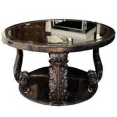 Exceptional 1940's Occasional Table with Carved Plumes by Grosfeld House 3