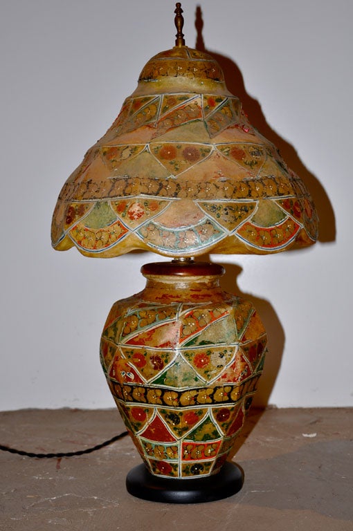Vintage Camel SkinTable Lamp 2