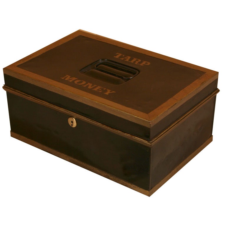 "TARP MONEY" Tolework Cash Box, Circa 1900