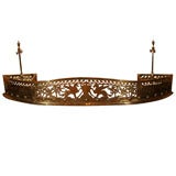 Fine English Brass Fire Fender and Tool Rest, Circa 1820