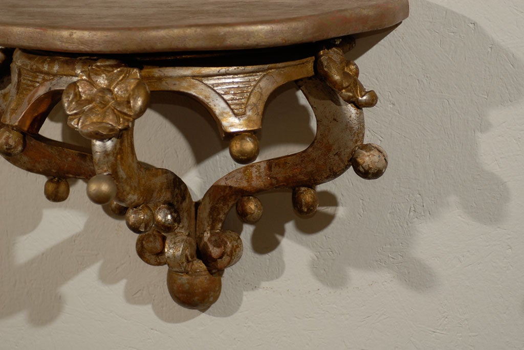 Pair of Italian Early 19th Century Carved Wood Brackets 3
