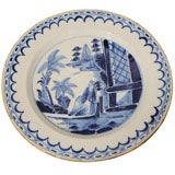 A Pair of Dutch Delft  Blue and White Chargers