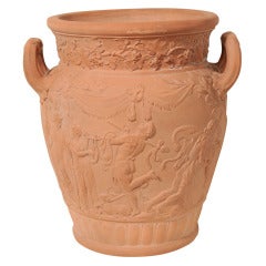 One of a Pair of Wedgwood Terra Cotta Wine Coolers