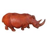 Monumental  Carved Rhino