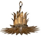 French starburst ceiling light