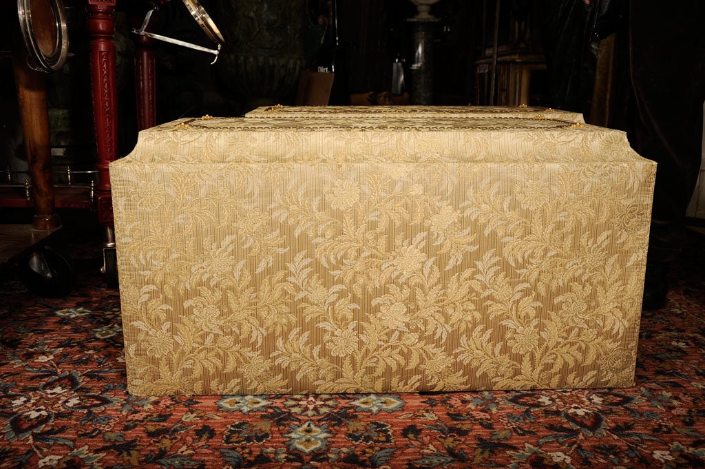 Pair of Vintage Upholstered Cartonniers 2