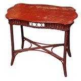 Antique Wicker Table