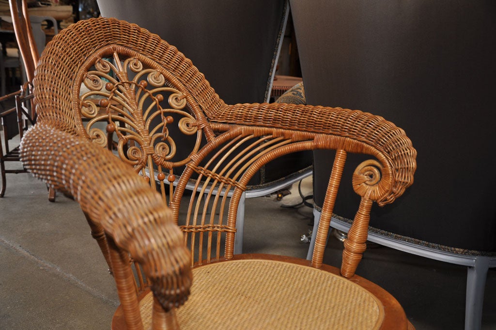 Wicker Arm Chair 1